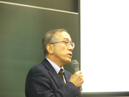 講演する山川福島大学うつくしまふくしま未来支援センター長