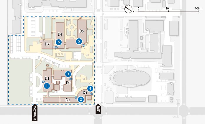 五福キャンパスD zone地図