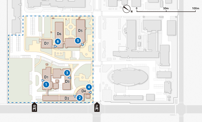 五福キャンパスD zone地図