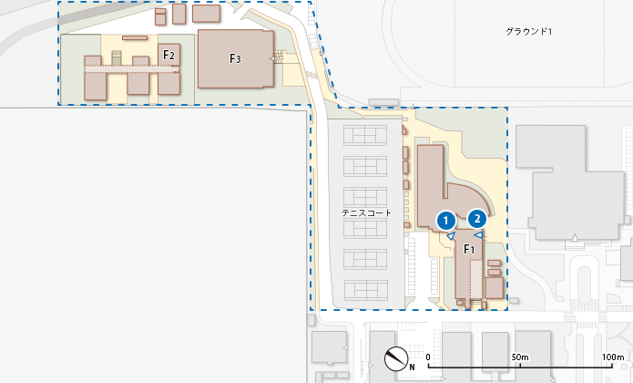 五福キャンパスF zone地図