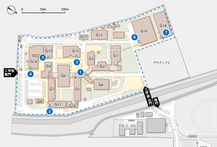 五福キャンパスG zone地図