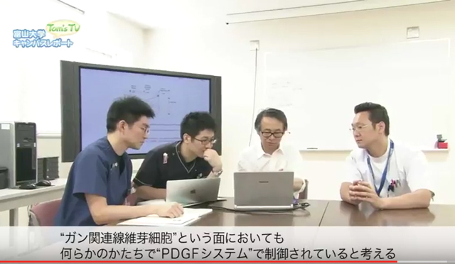 附属病院 PDGF受容体機能からみたガン関連線維芽細胞の運動制御機構の解明の動画へ