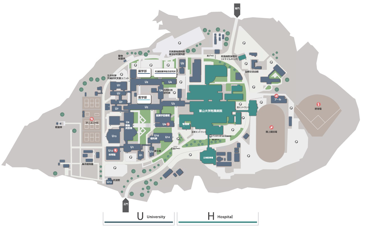 Sugitani Campus Map