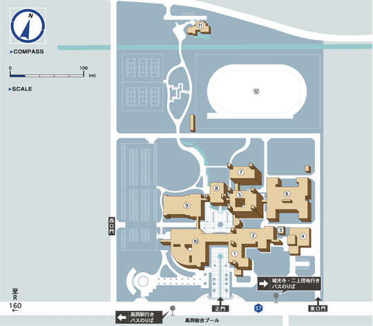 Takaoka Campus Map