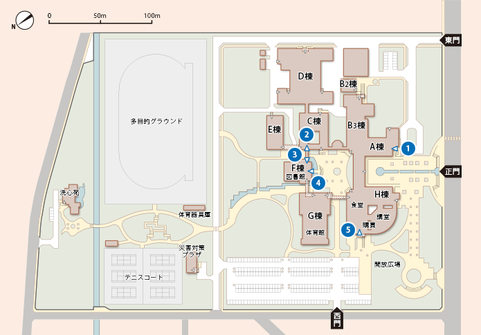 高岡キャンパス地図
